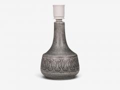 Soholm Stentoj Table Lamp Grey Stoneware Denmark 1960s - 4794236