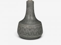 Soholm Stentoj Table Lamp Grey Stoneware Denmark 1960s - 4794237