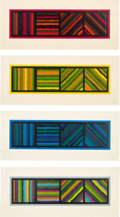 Sol LeWitt Bands Not Straight in Four Directions Full Set of 4 1999 - 2990722