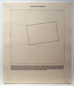 Sol LeWitt The Location of a Rectangle 1975 - 3023964