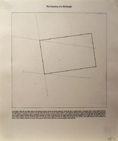 Sol LeWitt The Location of a Rectangle 1975 - 3024613