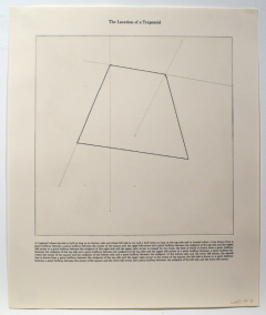 Sol LeWitt The Location of a Trapezoid 1975 - 3023961