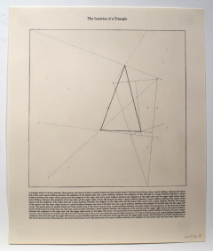 Sol LeWitt The Location of a Triangle 1975 - 3023960