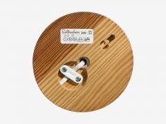 Solbackens Svarveri Wall Lights Pine Fabric Sweden 1960s - 4537414