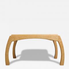 Solid Bird s Eye Maple Sculptural Coffee Table Custom Studio Piece - 4802970