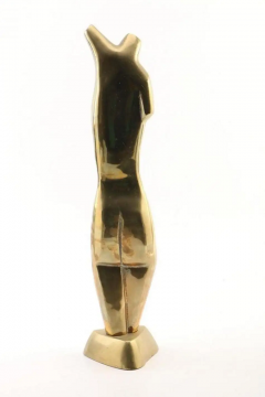 Solid Brass Nude Female Sculpture - 2767462