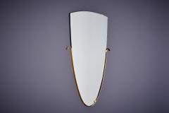 Solid Brass Wall Mirror Austria 1960s - 3736511