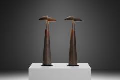 Solid Cast Brass Ara Table Lamps by Mies van Gessel The Netherlands 1990s - 3377168