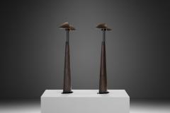 Solid Cast Brass Ara Table Lamps by Mies van Gessel The Netherlands 1990s - 3377174