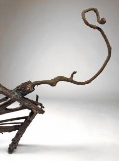 Solid Cast Bronze Brutalist Tree House Sculpture - 1025312