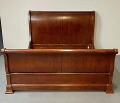 Solid Mahogany King Size Bedframe Sleigh Bed Ralph Lauren Style - 2963886