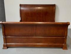 Solid Mahogany King Size Bedframe Sleigh Bed Ralph Lauren Style - 2963893