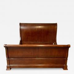 Solid Mahogany King Size Bedframe Sleigh Bed Ralph Lauren Style - 2964974