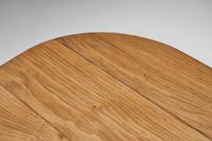 Solid Oak Architects Desk France 1960s - 4604278