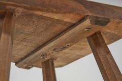 Solid Oak Brutalist Chair France ca 1940s - 3447940