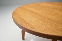 Solid Oak Coffee Table with Sculptural Legs Denmark ca 1950s - 4452488