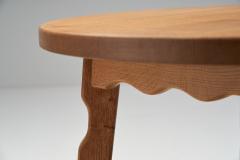 Solid Oak Coffee Table with Sculptural Legs Denmark ca 1950s - 4452490