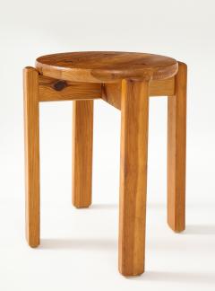 Solid Pine Stool France c Mid 20th Century - 2288889