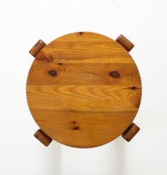 Solid Pine Stool France c Mid 20th Century - 2288893