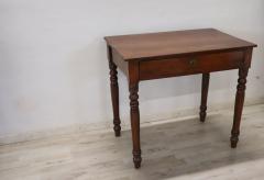 Solid Walnut Antique Small Writing Desk - 3478381