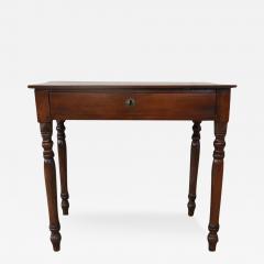 Solid Walnut Antique Small Writing Desk - 3479145