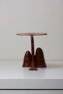 Solid Walnut Studio Side Table in Leaf Shape USA 1970s - 699926