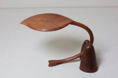 Solid Walnut Studio Side Table in Leaf Shape USA 1970s - 699928