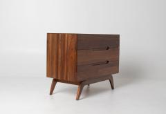 Solid Walnut Three Drawer Dresser by Ace Hi with splayed legs - 4645903