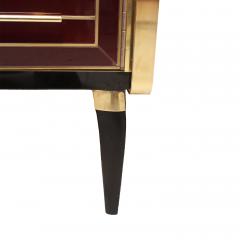 Solid Wood And Colored Glass Bar Furniture Italy 1950s - 3444689