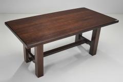 Solid Wood Brutalist Dining Set Europe 20th Century - 3682440