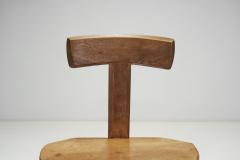 Solid Wood Brutalist Low Chairs France 1960s - 3211974