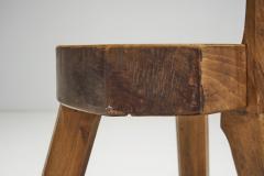 Solid Wood Brutalist Low Chairs France 1960s - 3211977