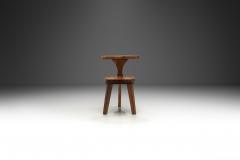 Solid Wood Brutalist Smokers Chair The Netherlands ca 1950s - 4149010