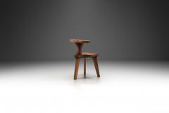 Solid Wood Brutalist Smokers Chair The Netherlands ca 1950s - 4149011