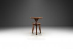 Solid Wood Brutalist Smokers Chair The Netherlands ca 1950s - 4149012