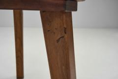Solid Wood Brutalist Smokers Chair The Netherlands ca 1950s - 4149020