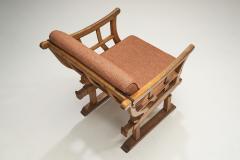 Solid Wood Money Chair with Upholstered Cushions Europe late 19th century - 3248915