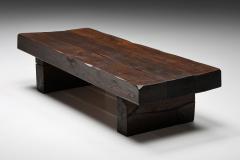 Solid Wood Rustic Coffee Table 1920s - 2460657