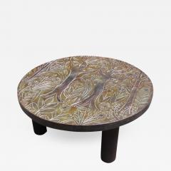 Solid bronze table signed Helene Guastella - 856265