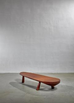 Solid wood coffee table France 1950s - 1045385