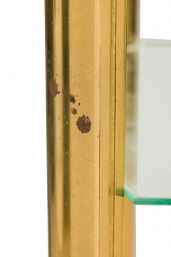 Solmet Italian Mid Century Four Shelf Brass Frame Etagere Bookshelf - 4651777