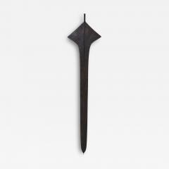 Songo Meno African Topoke Sword Currency with Custom Hanging Bracket - 4734897