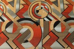 Sonia Delaunay Cubistic Tapestry or Carpet in Wool and Silk France 1930s - 3247672