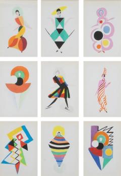 Sonia Delaunay Set of Nine Sonia Delaunay Design Prints - 4074875