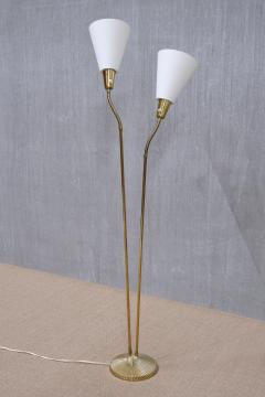 Sonja Katzin Sonja Katzin Fluted Brass Floor Lamp Model E1771 Asea Sweden 1950s - 3995208