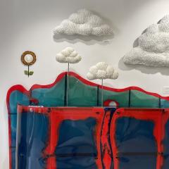 Sophie Brillouet METAMORPHOSE XI Seashell cloud sculpture with pedestal - 3148518