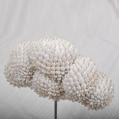 Sophie Brillouet METAMORPHOSE XII Seashell cloud sculpture with pedestal - 3148616