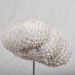 Sophie Brillouet METAMORPHOSE XII Seashell cloud sculpture with pedestal - 3148617