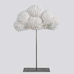 Sophie Brillouet METAMORPHOSE XII Seashell cloud sculpture with pedestal - 3148619