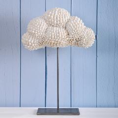 Sophie Brillouet METAMORPHOSE XII Seashell cloud sculpture with pedestal - 3148621